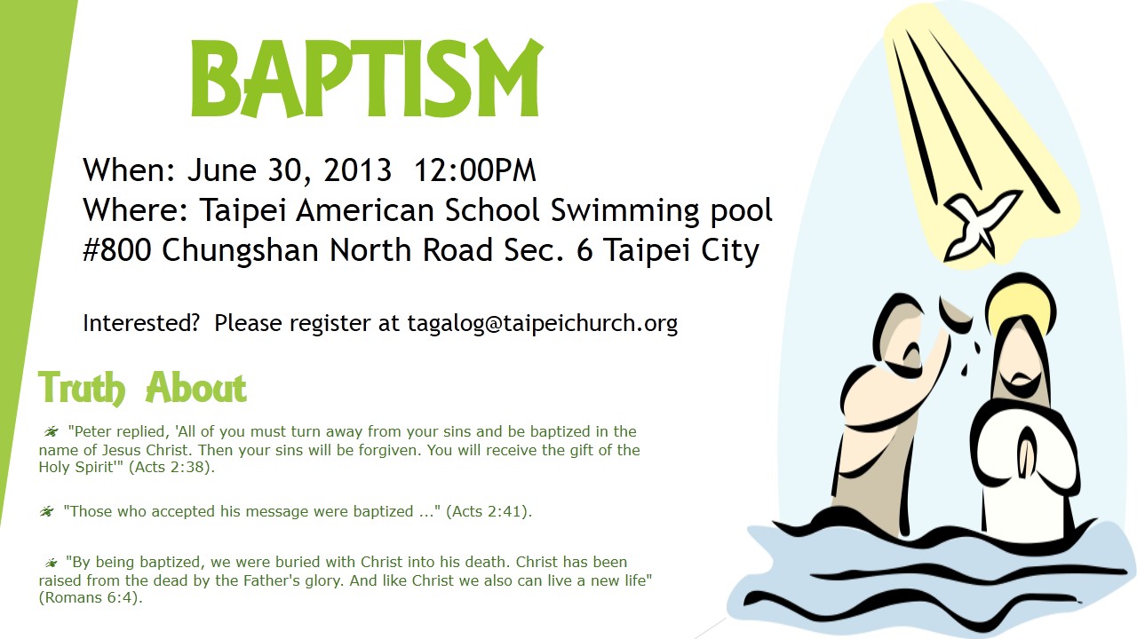 Tagalog Fellowship Baptism