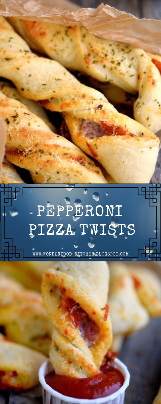 Pepperoni Pizza Twists WONDERFOOD KITCHEN