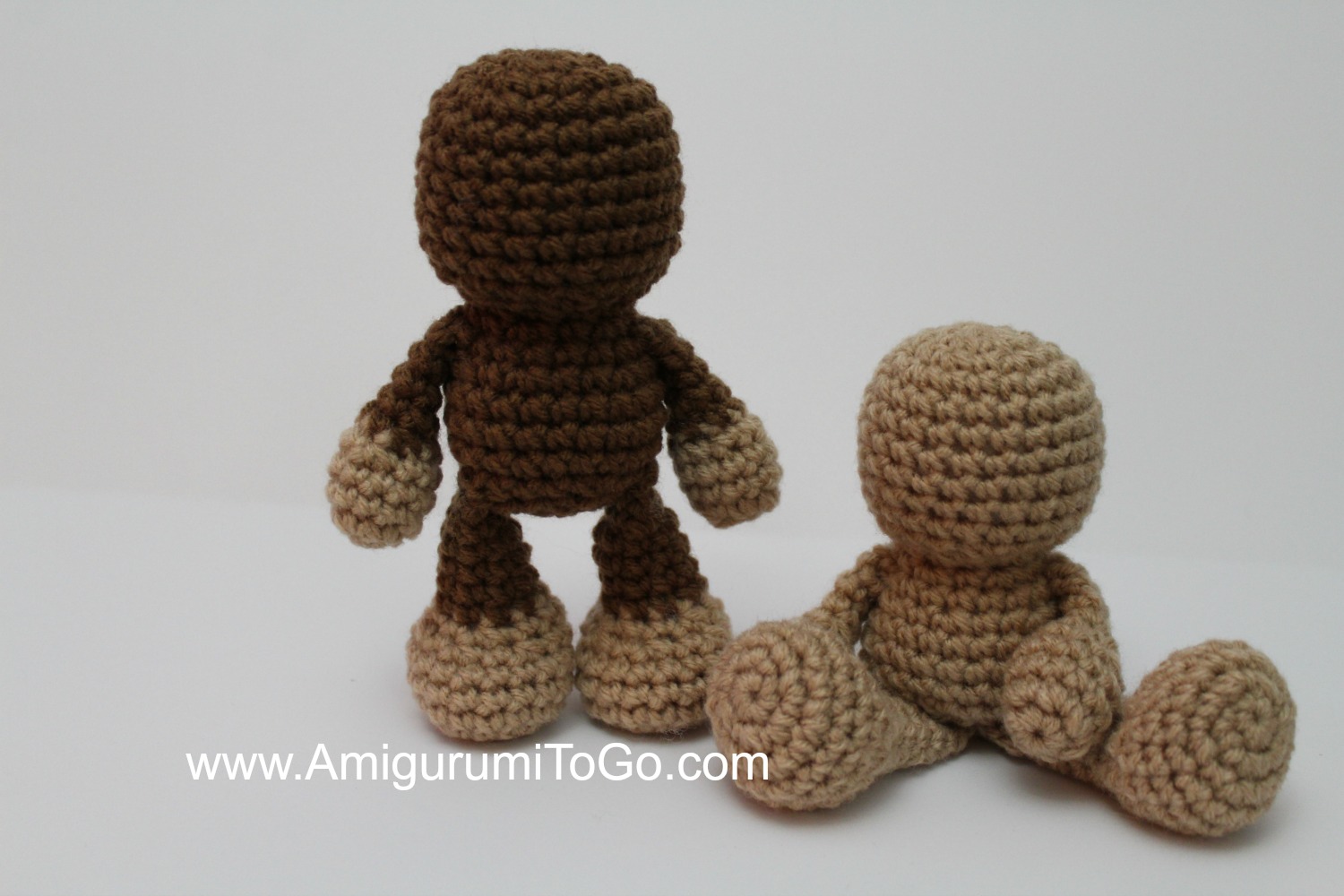 Learn how to make basic amigurumi bodies in 9 different ways