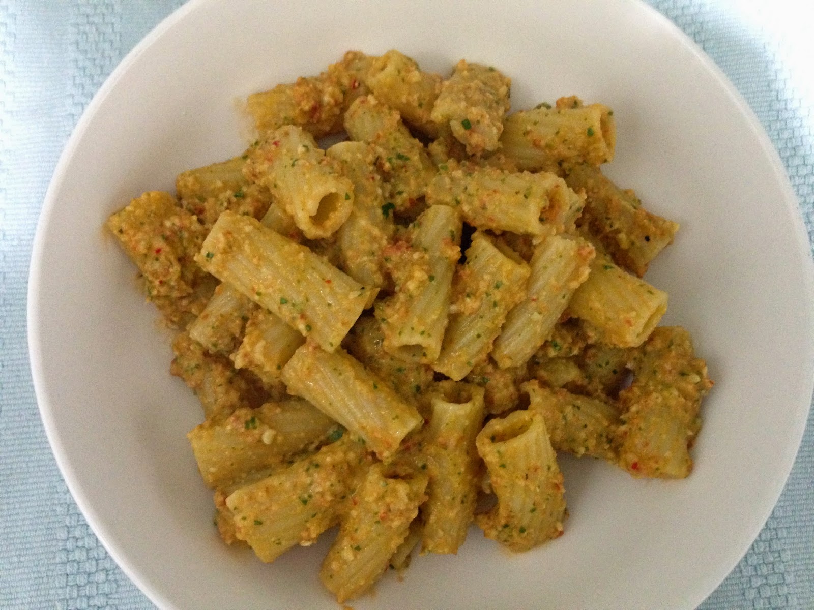 Jamie Oliver's Trapani-Style Rigatoni from 30 minute Meals.
