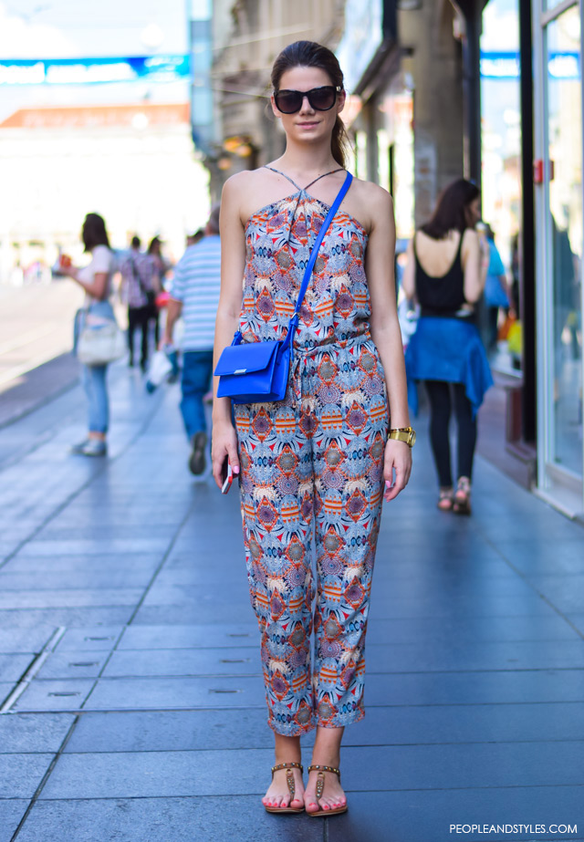 Zagreb street style 2015, How to wear jumpsuite and thong sandals, street style summer outfit inspiration, Branka Kosović