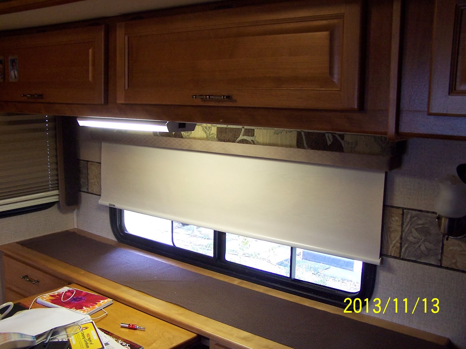 Living the RV Dream MCD shade installation