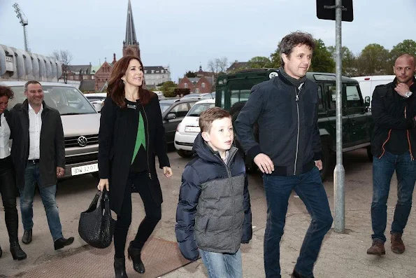 Crown Prince Frederik ,Crown Princess Mary and Prince Christian attend the Justin Timberlake concert