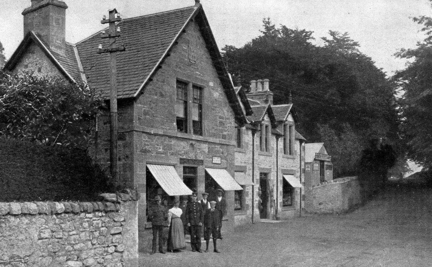 Tour Scotland Old Photograph Post Office Drumnadrochit Scotland