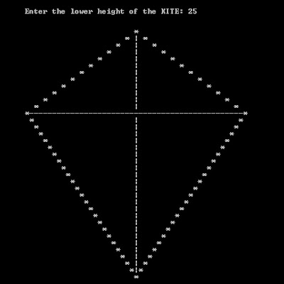 Print a Kite of Given Height (C++) Print a Kite of Given Height (C++)