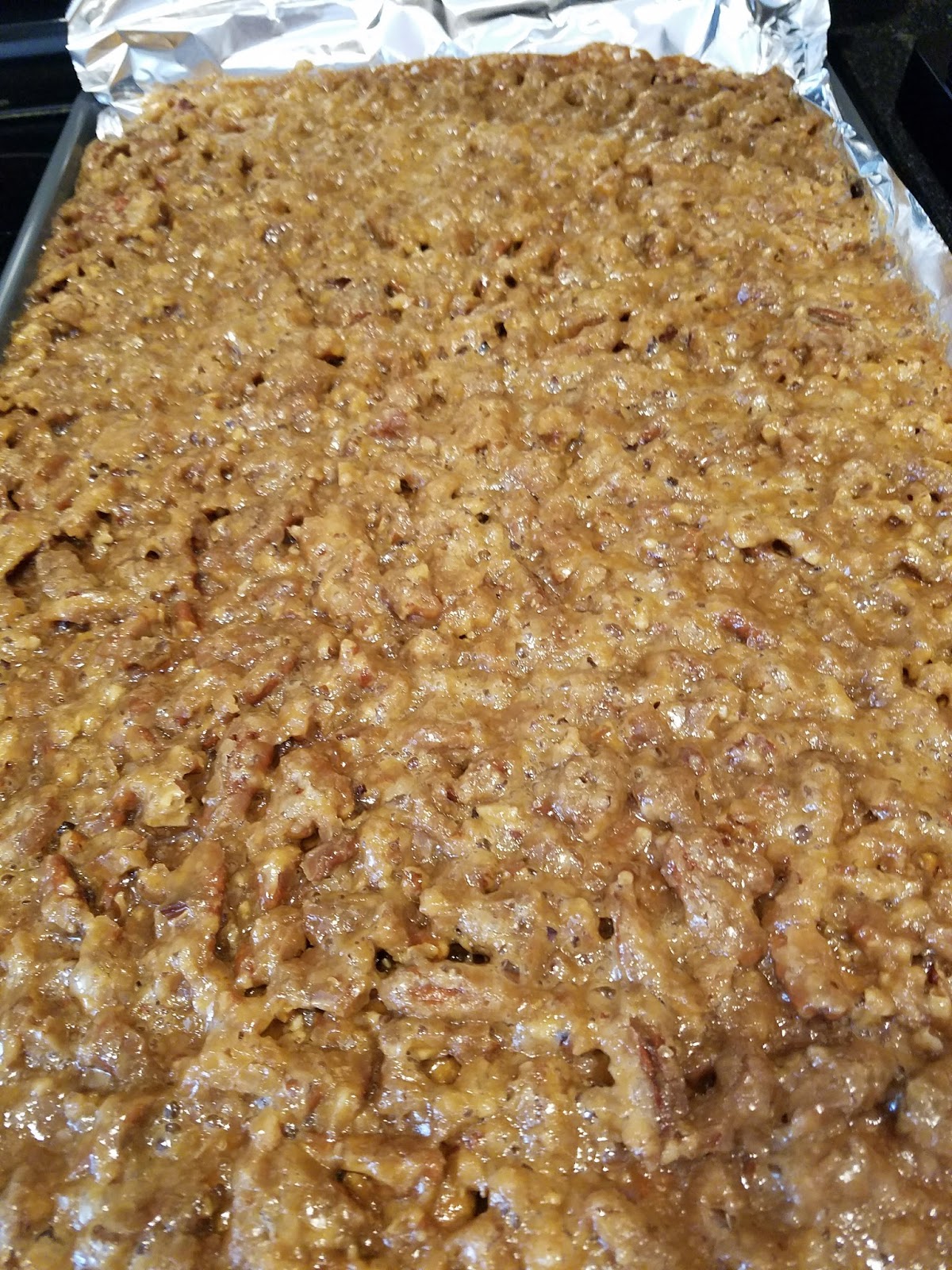 Good Girl Gone Redneck Graham Cracker Pecan Toffee Squares