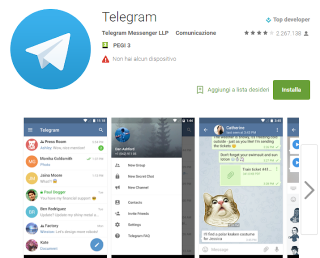 App Telegram Telegram screen-shot