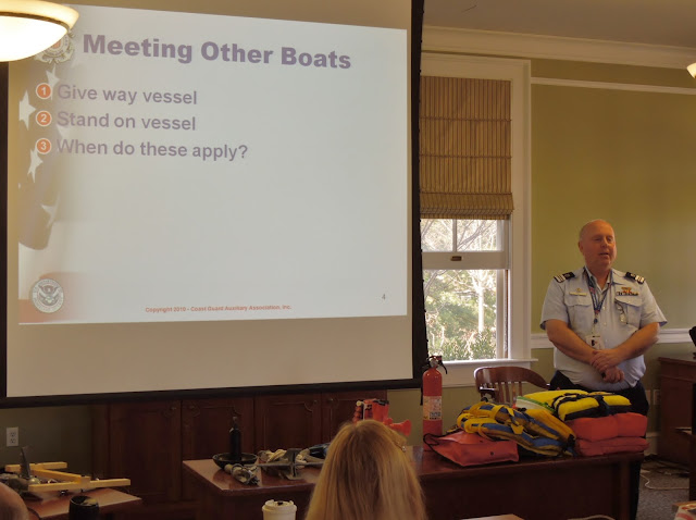 Ted Hall discussing the Rules of the Road as they pertain to meeting situations. Ted Hall discussing the Rules of the Road as they pertain to meeting situations.