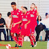 Sergio Madrigal, con el primer equipo del Numancia