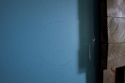 wall sconce pencil mark location