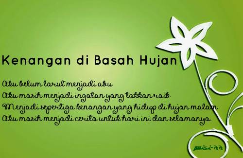 Puisi Romantis Tentang Cinta Disaat Hujan Turun