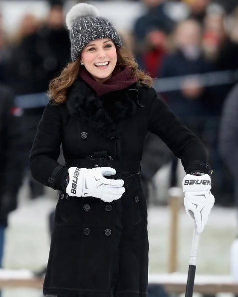 Kate Middleton and Prince William attended a Bandy hockey match