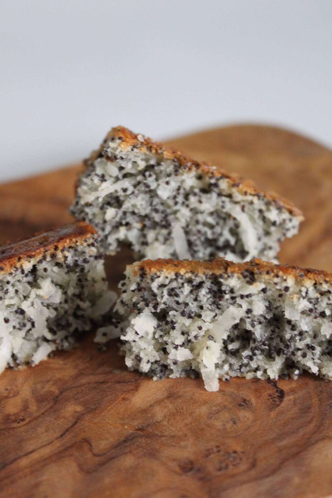 Yogurt Poppy Seed Cake With White Chocolate Ganache happenstance home