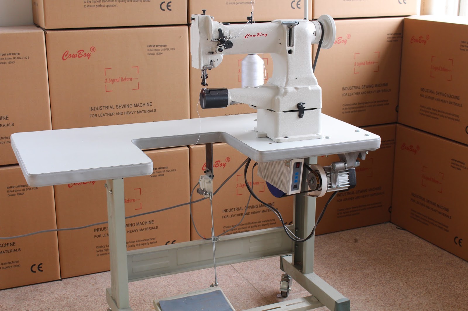 Heavy duty industrial sewing machines: Cowboy CB227R Walking foot