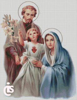 holy family cross stitch | christian