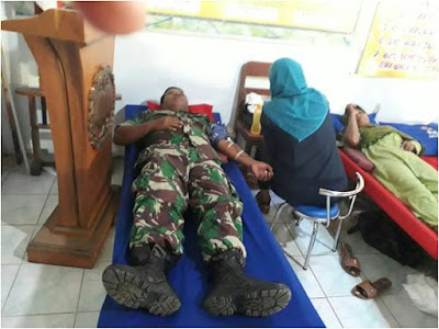 BABINSA KORAMIL SUKODONO  BAKTI SOSIAL DONOR DARAH