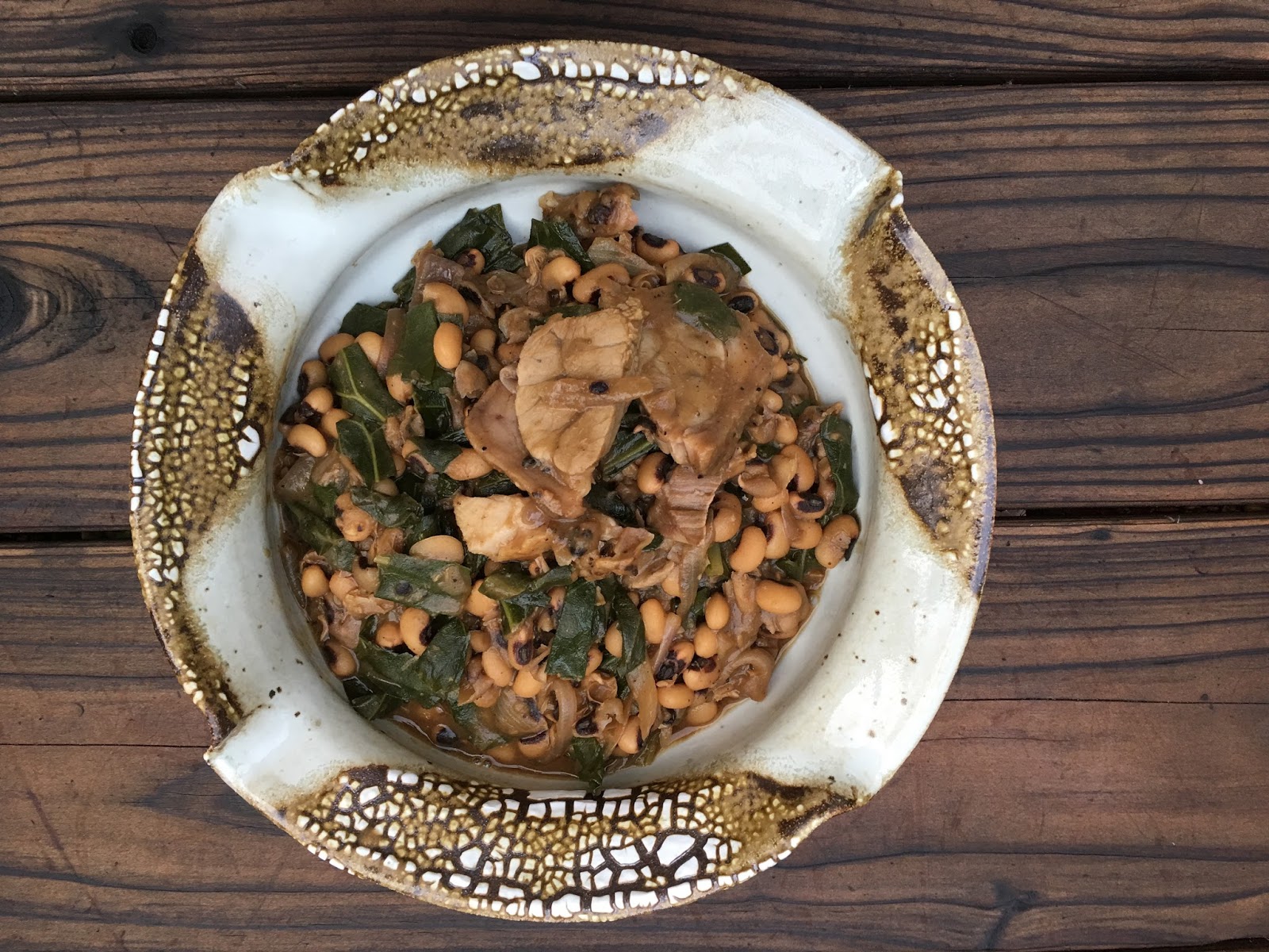 Avanti Cafe Musings New Years Black Eyed Peas w/ Ham Hock & Collards Chef Mark Cleveland
