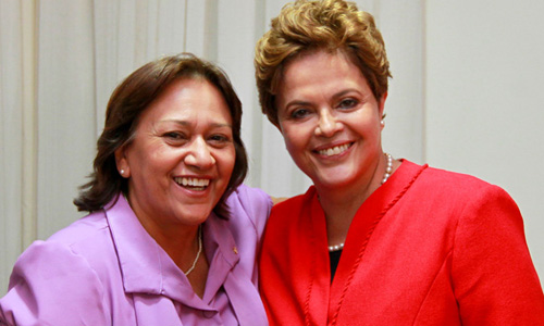 Resultado de imagem para Dilma e Fátima Bezerra