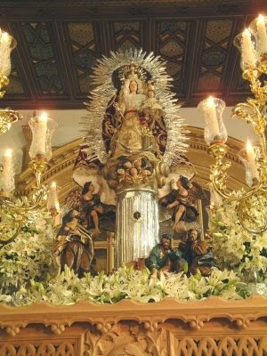 Resultado de imagen de ra. Sra. del Pilar (Parroquia de San Pedro Sevilla
