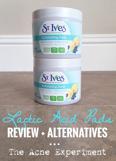 St. Ives Exfoliating Pads (Lactic Acid) Review + Alternatives - The Acne Experiment