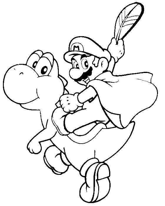 Mario Coloring Pages for Kids