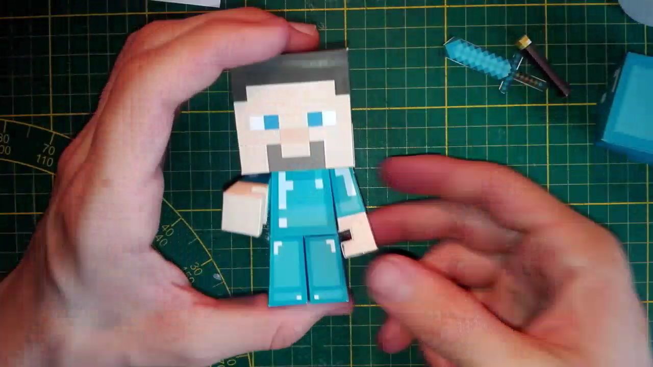 Minecraft en papercraft - Steeve en papier