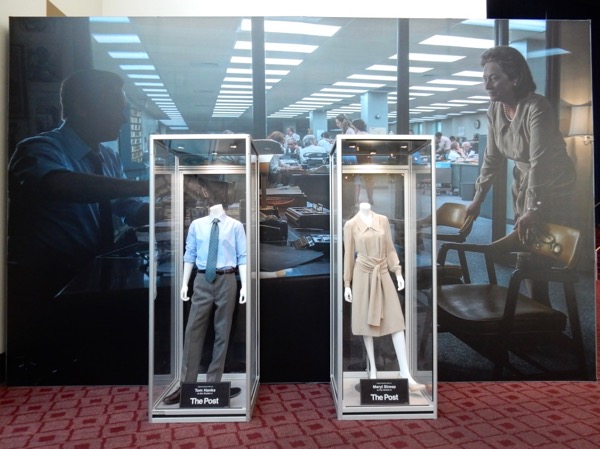 The Post movie costume exhibit The Post movie costume exhibit