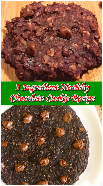 3 Ingredient Healthy Chocolate Cookie Recipe 3 Ingredient Healthy Chocolate Cookie Recipe