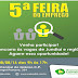 Acontece nesta segunda (08), a 5ª feira de emprego de Jundiaí. Vai ser no Grêmio C.P. É a partir das 09 horas. Haverá oportunidades de emprego, além de palestras durante o dia todo
