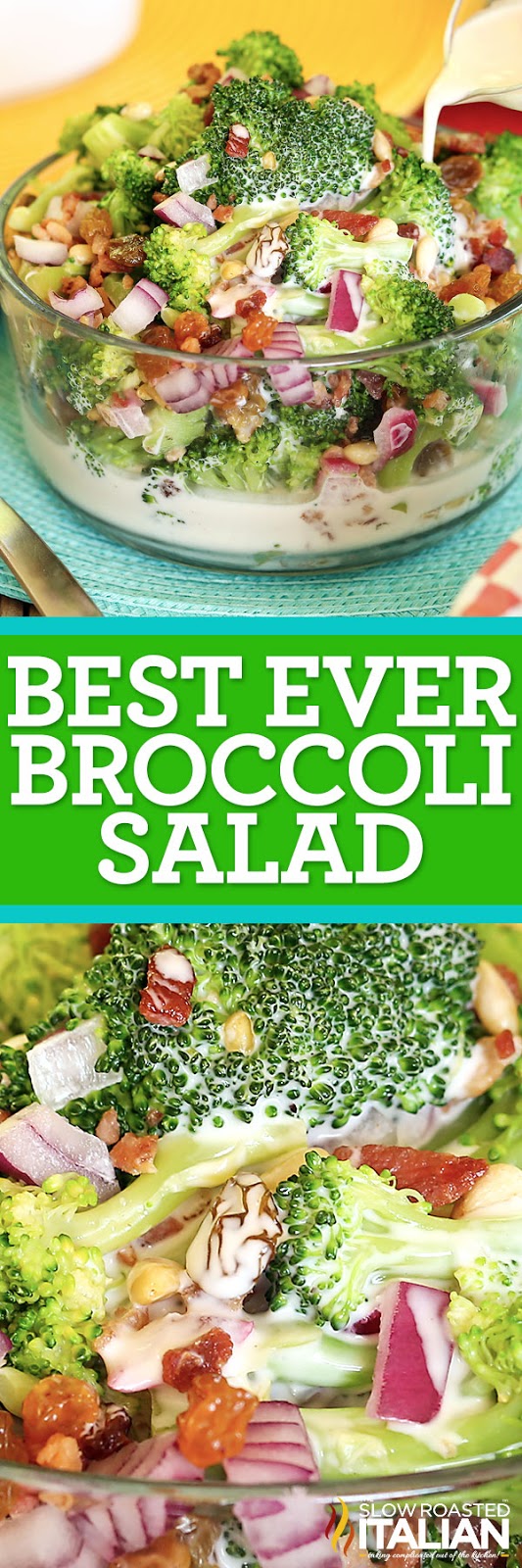 Italian Food Best Ever Broccoli Salad (With Video)