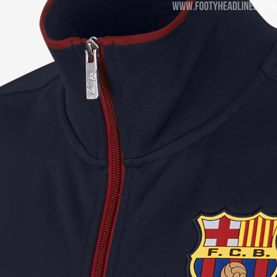 Classy 1998-Inspired Nike FC Barcelona Retro Anthem Jacket Released ...