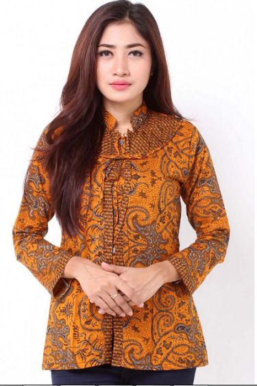 20 Model Baju Batik Kantor Modern 2022 Desain Elegan 