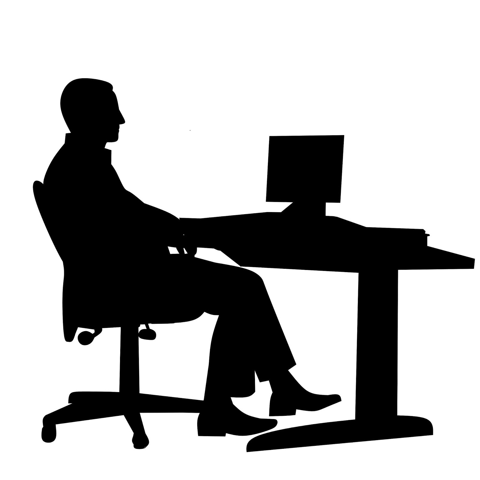 business man office silhouette free images and illustrations office silhouette