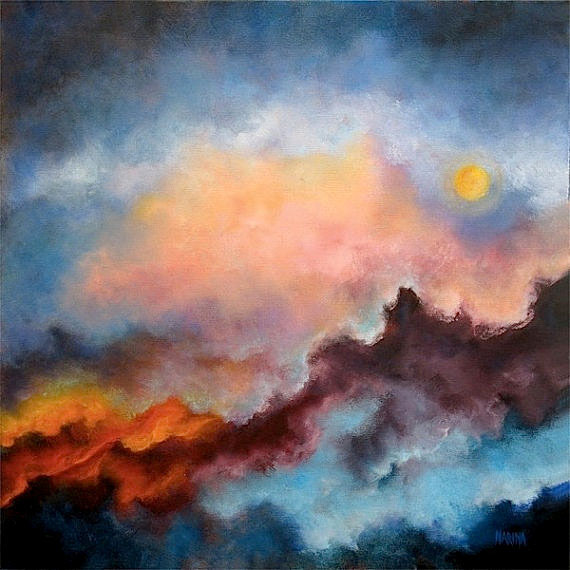Marina Petro Adventures In Daily Painting Fire On The Mountain