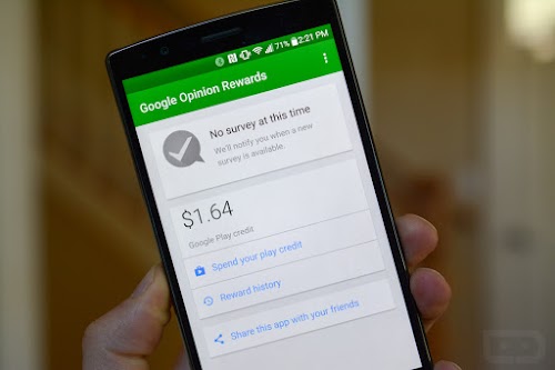 تطبيق opinion rewards من قوقل لربح المال عن طريق استطلاع الرأي