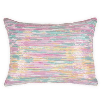 The Secret Stylist: Rainbow Sequin Cushion - Zara Home £29.99