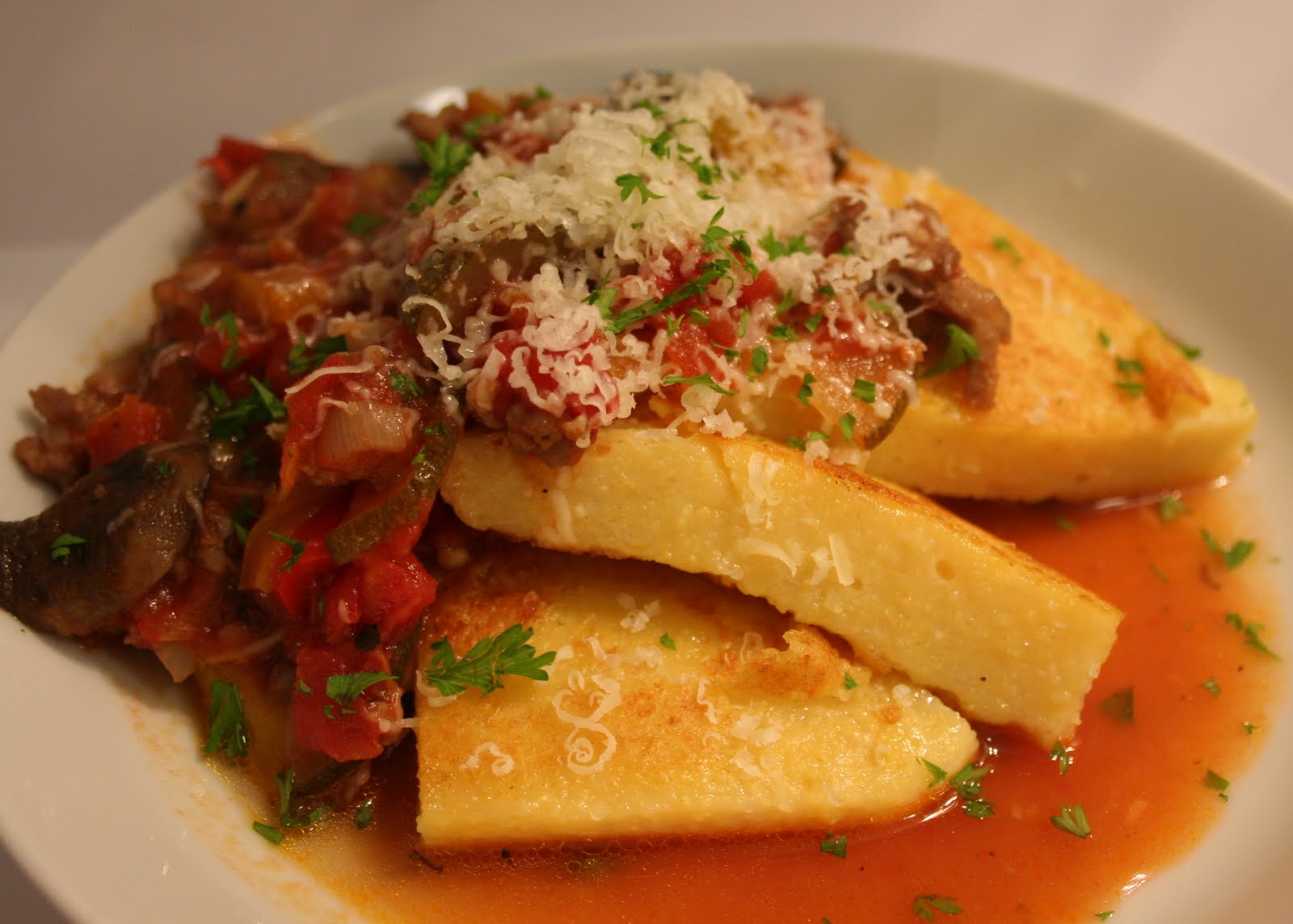 Cheers to Happy Savory Polenta...