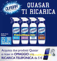 Quasar ti regala ricariche telefoniche da 5€ Logo Quasar ti regala ricariche telefoniche da 5€