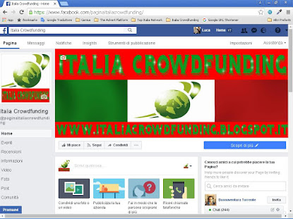clicca "MI PIACE" sulla PAGINA ITALIA CROWDFUNDING