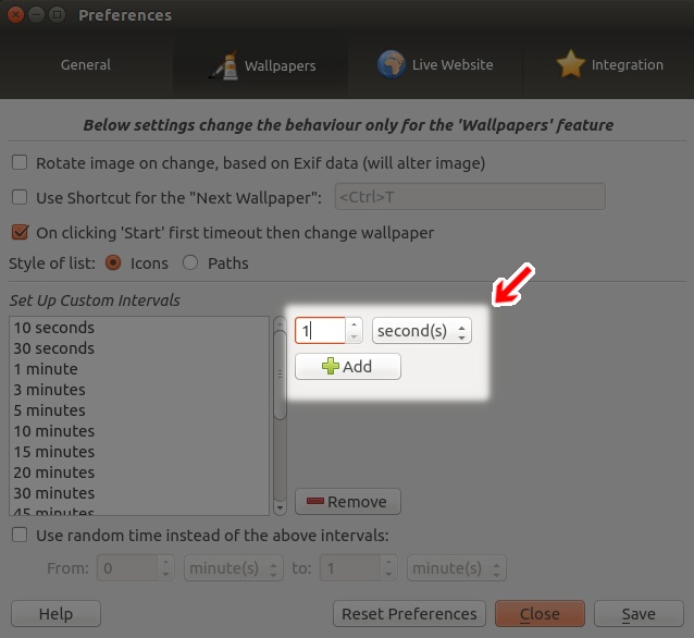 Ubuntu Wallch その27 壁紙を変更する間隔を追加する 壁紙を変更する間隔を削除する ランダムに壁紙を変更する時間を設定する Kledgeb