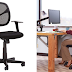 AmazonBasics Mid-Back Black Mesh Chair
