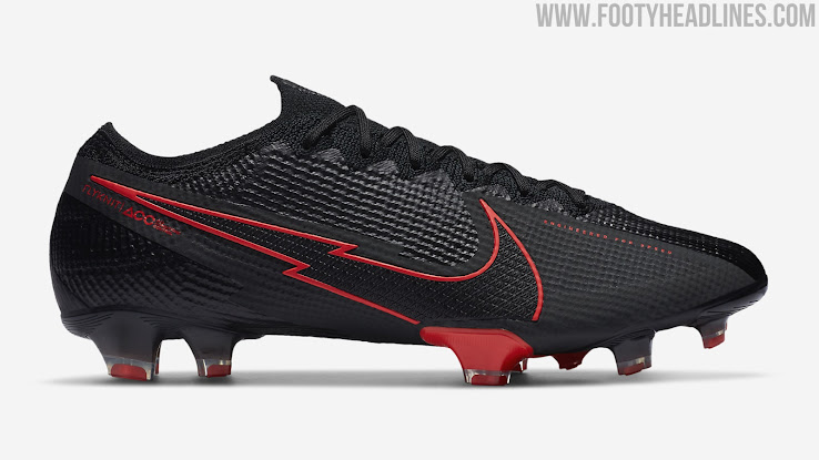 black and red nike mercurial