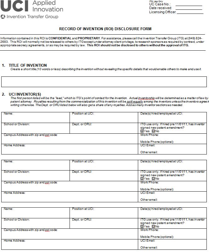 Inventions Assignment Template Forms For Fre  Sample Contracts