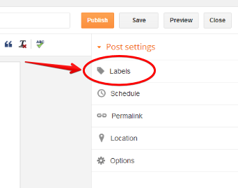 Blogger post label Blogger post label