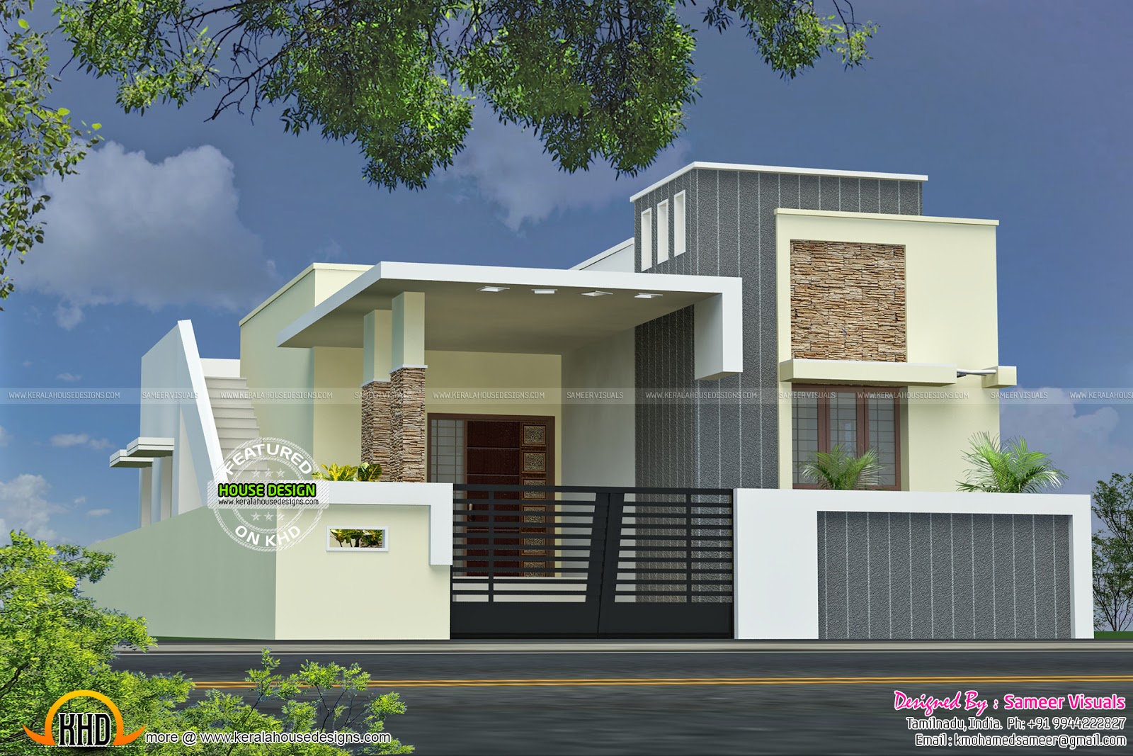 Single floor house with plan Kerala home design and