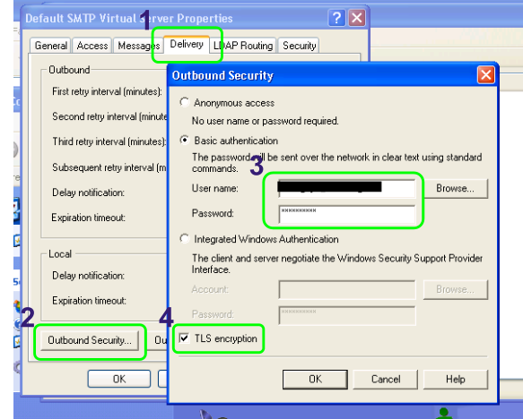 Windows XP - How does SMTP service forward emails