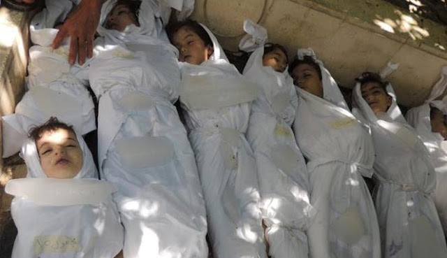 1.300 Warga Suriah Tewas Kena Bom Kimia Pasukan Assad