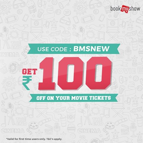 bookmyshow new user code