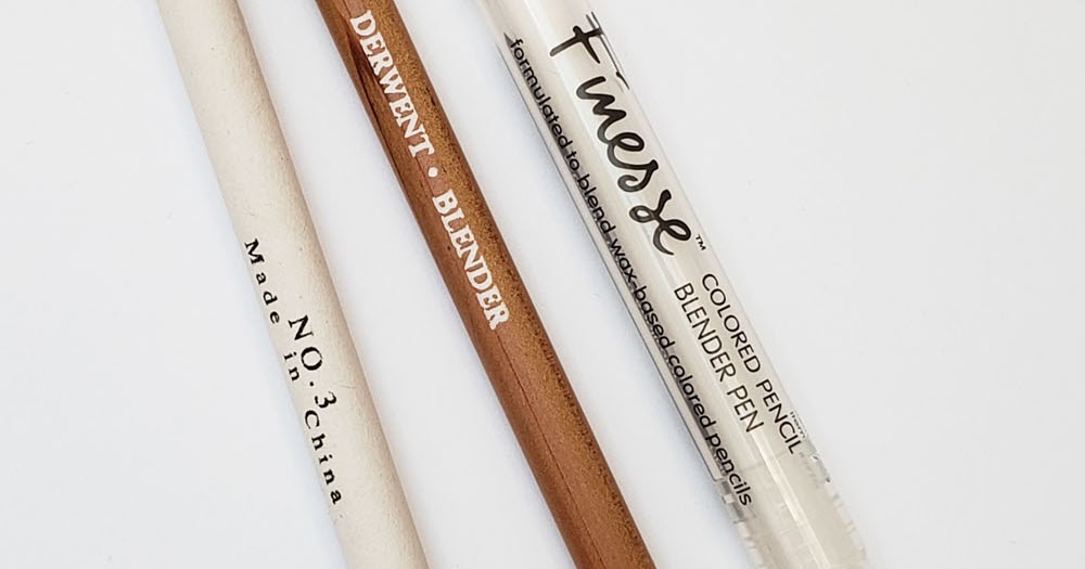 Fueled by Clouds & Coffee Colored Pencil Smudging Tests with Blenders