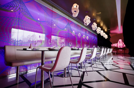 Purple Cafe Interior  Designs  Ideas Home Design  Ideas